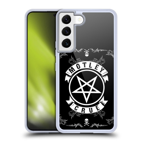 Motley Crue Logos Pentagram And Skull Soft Gel Case for Samsung Galaxy S22 5G