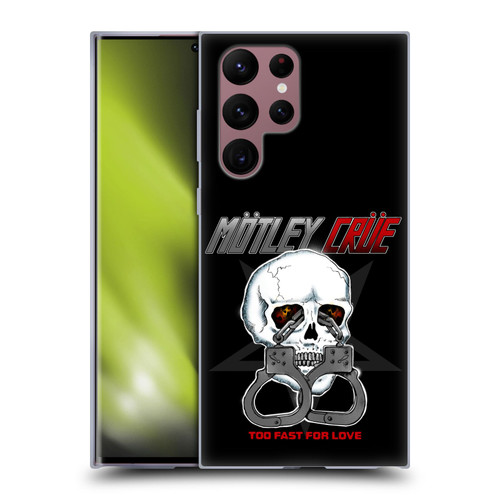 Motley Crue Logos Too Fast For Love Skull Soft Gel Case for Samsung Galaxy S22 Ultra 5G