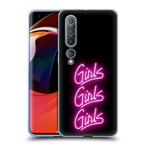 Motley Crue Logos Girls Neon Soft Gel Case for Xiaomi Mi 10 5G / Mi 10 Pro 5G