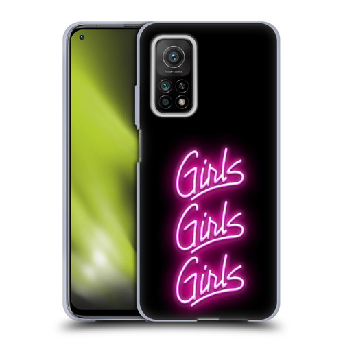 Motley Crue Logos Girls Neon Soft Gel Case for Xiaomi Mi 10T 5G