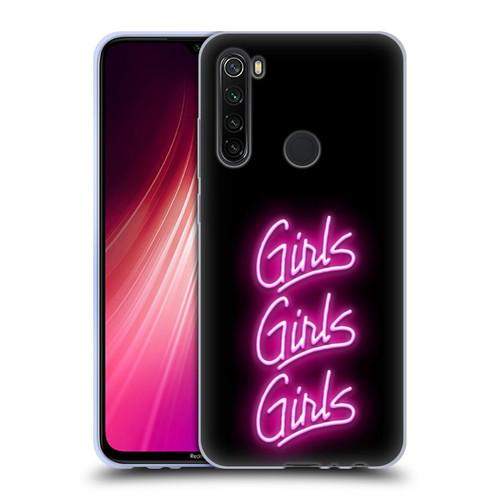 Motley Crue Logos Girls Neon Soft Gel Case for Xiaomi Redmi Note 8T