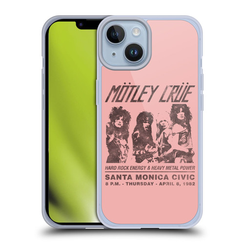 Motley Crue Tours Santa Monica Soft Gel Case for Apple iPhone 14