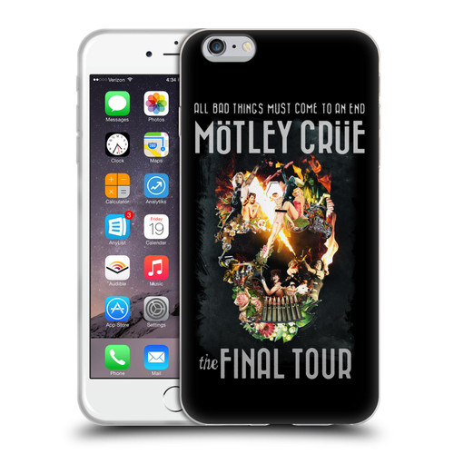 Motley Crue Tours All Bad Things Final Soft Gel Case for Apple iPhone 6 Plus / iPhone 6s Plus