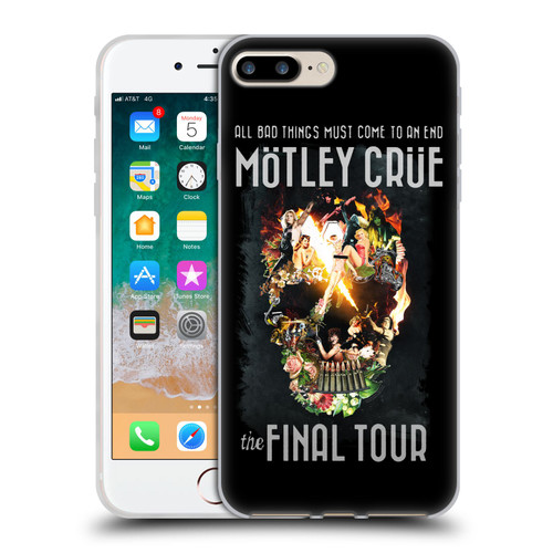 Motley Crue Tours All Bad Things Final Soft Gel Case for Apple iPhone 7 Plus / iPhone 8 Plus