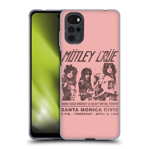 Motley Crue Tours Santa Monica Soft Gel Case for Motorola Moto G22