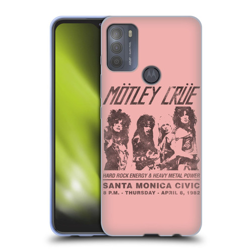 Motley Crue Tours Santa Monica Soft Gel Case for Motorola Moto G50