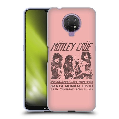 Motley Crue Tours Santa Monica Soft Gel Case for Nokia G10