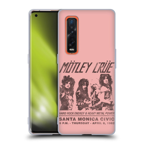 Motley Crue Tours Santa Monica Soft Gel Case for OPPO Find X2 Pro 5G