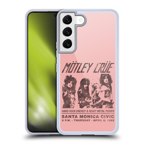 Motley Crue Tours Santa Monica Soft Gel Case for Samsung Galaxy S22 5G