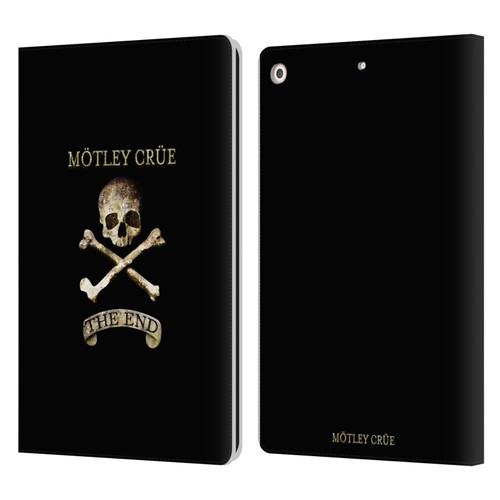 Motley Crue Logos The End Leather Book Wallet Case Cover For Apple iPad 10.2 2019/2020/2021