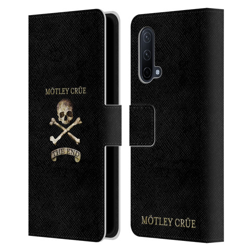 Motley Crue Logos The End Leather Book Wallet Case Cover For OnePlus Nord CE 5G