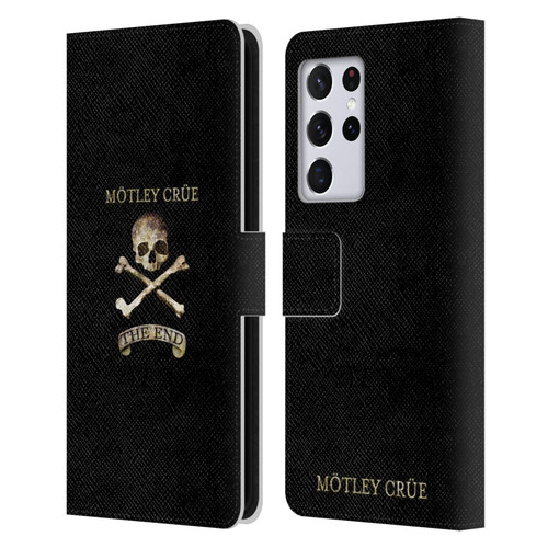 Motley Crue Logos The End Leather Book Wallet Case Cover For Samsung Galaxy S21 Ultra 5G