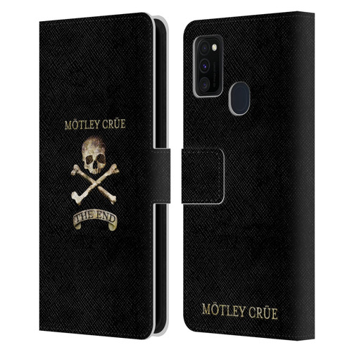 Motley Crue Logos The End Leather Book Wallet Case Cover For Samsung Galaxy M30s (2019)/M21 (2020)