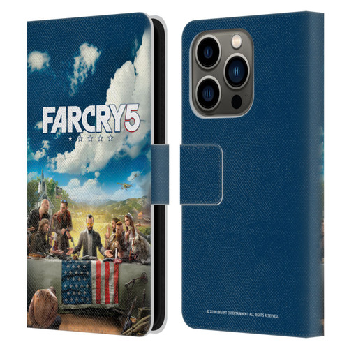 Far Cry 5 Key Art And Logo Main Leather Book Wallet Case Cover For Apple iPhone 14 Pro