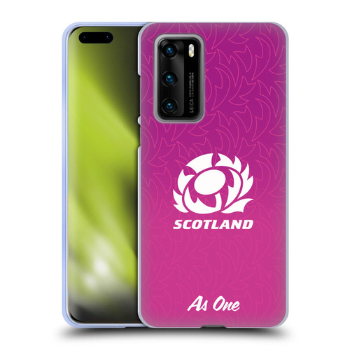 Scotland Rugby Graphics Gradient Pattern Soft Gel Case for Huawei P40 5G