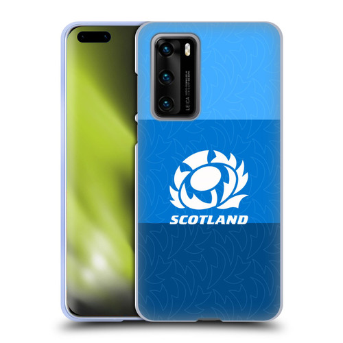 Scotland Rugby Graphics Stripes Pattern Soft Gel Case for Huawei P40 5G