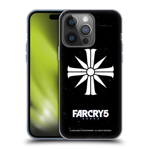 Far Cry 5 Key Art And Logo Distressed Look Cult Emblem Soft Gel Case for Apple iPhone 14 Pro