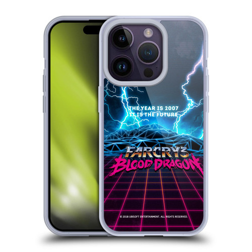 Far Cry 3 Blood Dragon Key Art Logo Soft Gel Case for Apple iPhone 14 Pro