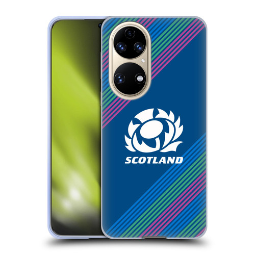Scotland Rugby Graphics Stripes Soft Gel Case for Huawei P50