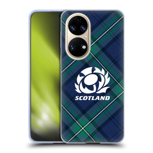 Scotland Rugby Graphics Tartan Oversized Soft Gel Case for Huawei P50