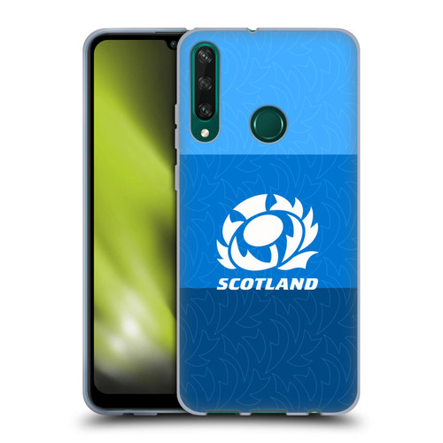 Scotland Rugby Graphics Stripes Pattern Soft Gel Case for Huawei Y6p