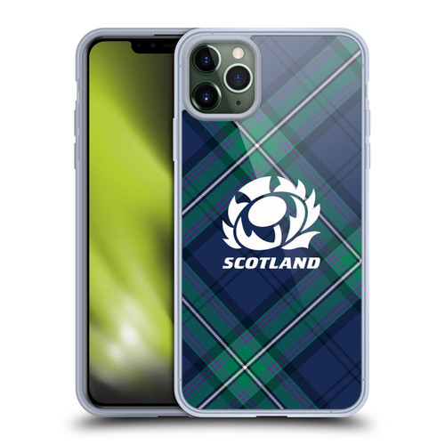 Scotland Rugby Graphics Tartan Oversized Soft Gel Case for Apple iPhone 11 Pro Max