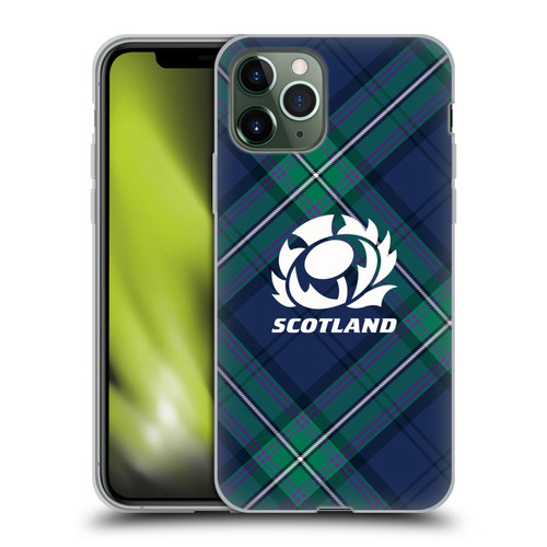 Scotland Rugby Graphics Tartan Oversized Soft Gel Case for Apple iPhone 11 Pro