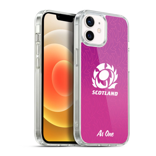 Scotland Rugby Graphics Gradient Pattern Soft Gel Case for Apple iPhone 12 / iPhone 12 Pro & MagSafe