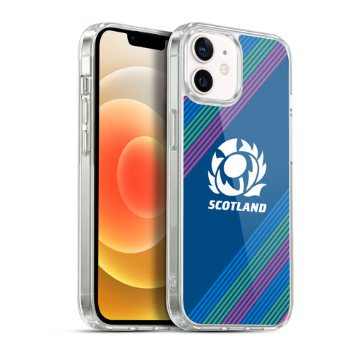 Scotland Rugby Graphics Stripes Soft Gel Case for Apple iPhone 12 / iPhone 12 Pro & MagSafe