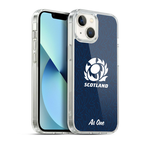 Scotland Rugby Graphics Pattern Soft Gel Case for Apple iPhone 13