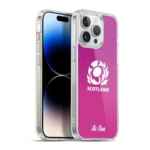 Scotland Rugby Graphics Gradient Pattern Soft Gel Case for Apple iPhone 13 Pro Max