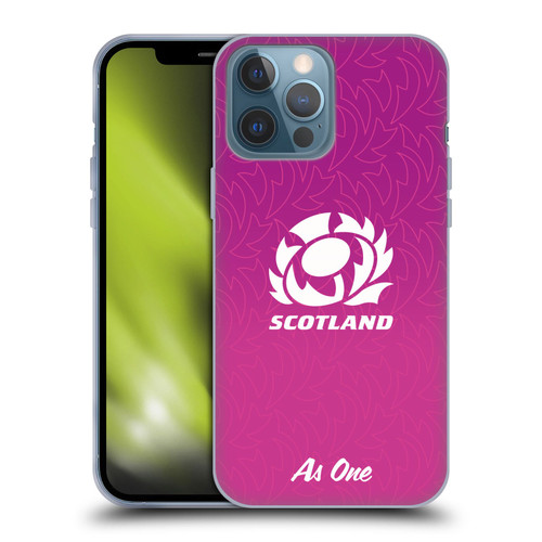 Scotland Rugby Graphics Gradient Pattern Soft Gel Case for Apple iPhone 13 Pro Max