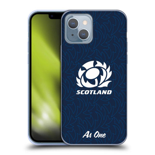 Scotland Rugby Graphics Pattern Soft Gel Case for Apple iPhone 14