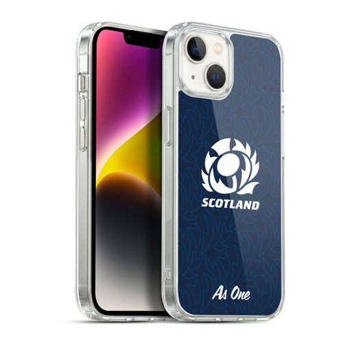 Scotland Rugby Graphics Pattern Soft Gel Case for Apple iPhone 14 Plus