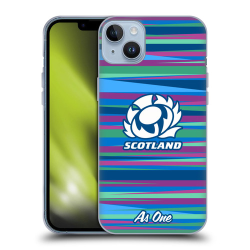 Scotland Rugby Graphics Training Pattern Soft Gel Case for Apple iPhone 14 Plus