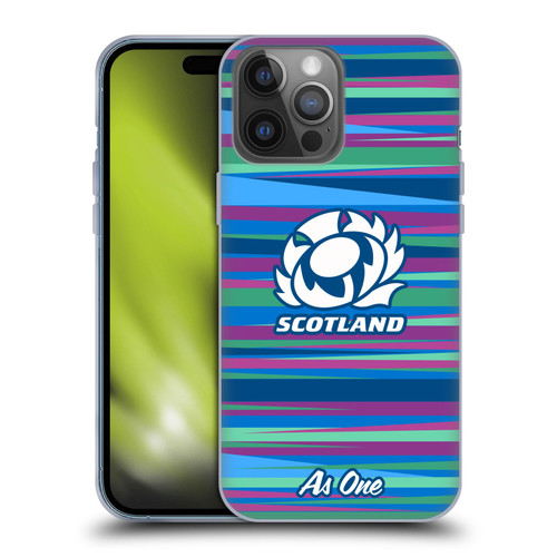 Scotland Rugby Graphics Training Pattern Soft Gel Case for Apple iPhone 14 Pro Max