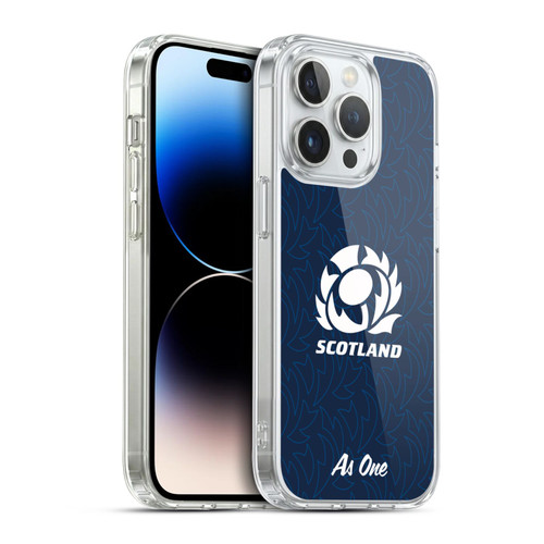 Scotland Rugby Graphics Pattern Soft Gel Case for Apple iPhone 14 Pro