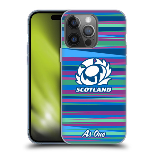 Scotland Rugby Graphics Training Pattern Soft Gel Case for Apple iPhone 14 Pro