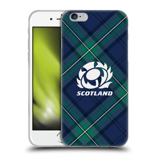 Scotland Rugby Graphics Tartan Oversized Soft Gel Case for Apple iPhone 6 / iPhone 6s
