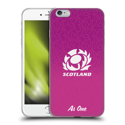Scotland Rugby Graphics Gradient Pattern Soft Gel Case for Apple iPhone 6 Plus / iPhone 6s Plus