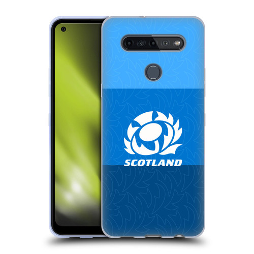 Scotland Rugby Graphics Stripes Pattern Soft Gel Case for LG K51S