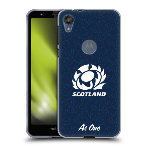 Scotland Rugby Graphics Pattern Soft Gel Case for Motorola Moto E6