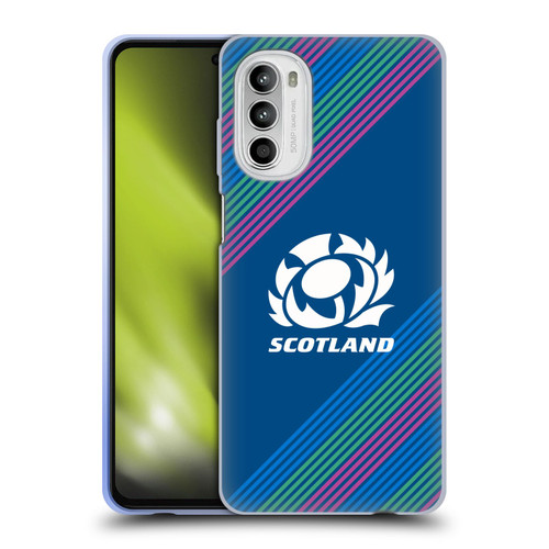 Scotland Rugby Graphics Stripes Soft Gel Case for Motorola Moto G52