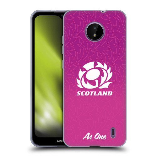 Scotland Rugby Graphics Gradient Pattern Soft Gel Case for Nokia C10 / C20