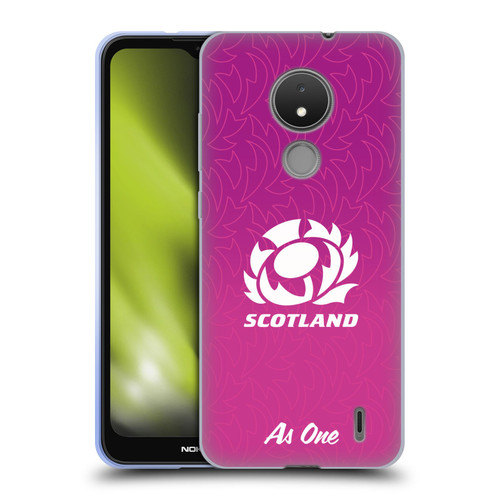 Scotland Rugby Graphics Gradient Pattern Soft Gel Case for Nokia C21