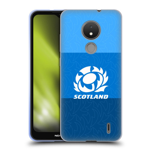 Scotland Rugby Graphics Stripes Pattern Soft Gel Case for Nokia C21