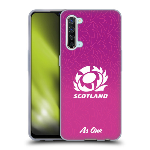 Scotland Rugby Graphics Gradient Pattern Soft Gel Case for OPPO Find X2 Lite 5G