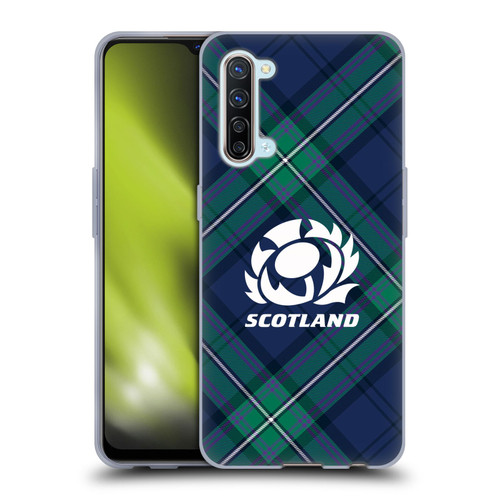 Scotland Rugby Graphics Tartan Oversized Soft Gel Case for OPPO Find X2 Lite 5G