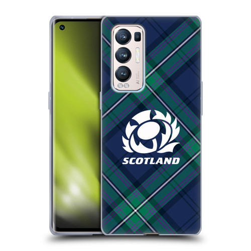 Scotland Rugby Graphics Tartan Oversized Soft Gel Case for OPPO Find X3 Neo / Reno5 Pro+ 5G