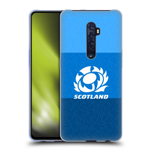 Scotland Rugby Graphics Stripes Pattern Soft Gel Case for OPPO Reno 2